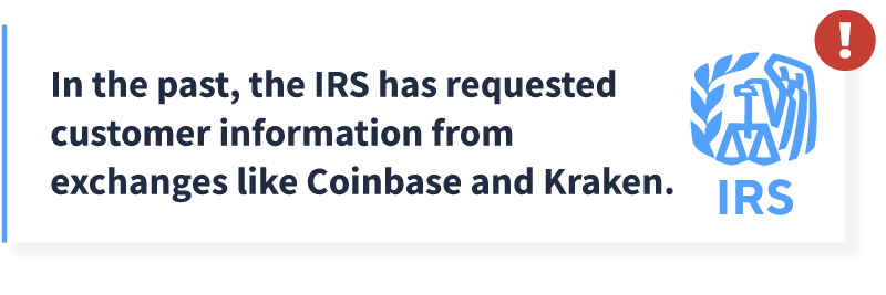 IRS requesting information from crypto exchanges