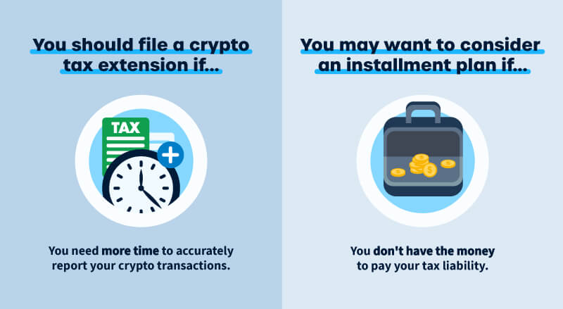 When should you file a crypto tax extension