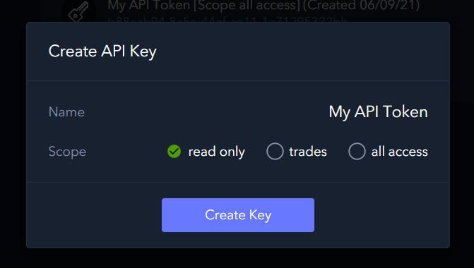 Create read only key