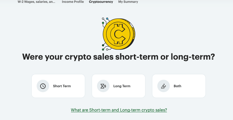crypto sales short-term or long-term 