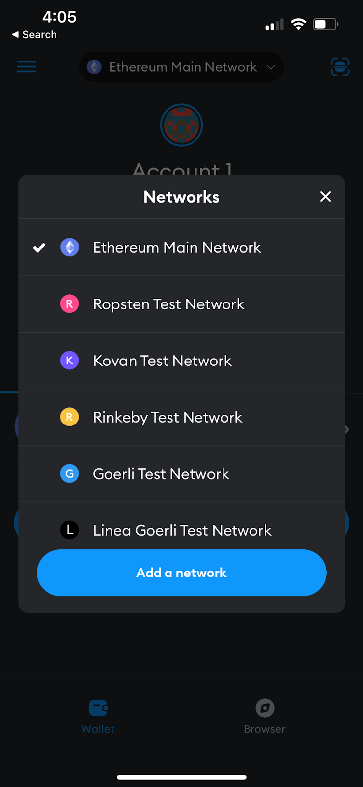 Add network