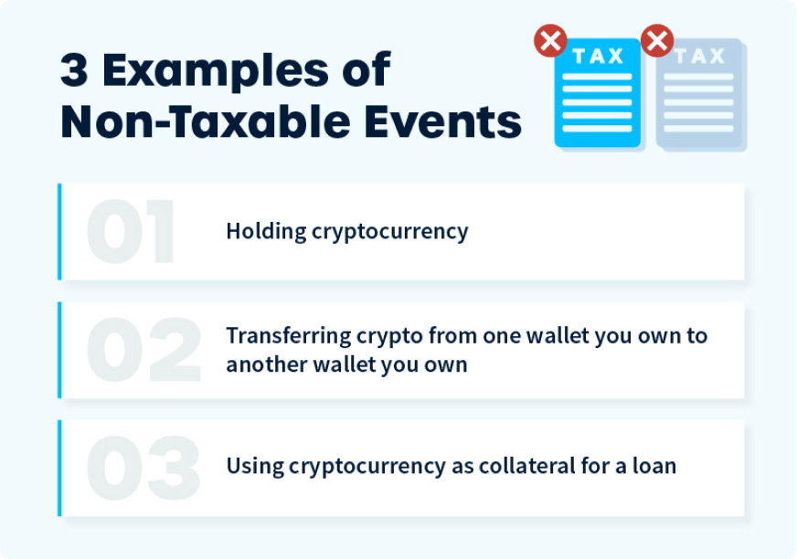 non-taxable events in crypto 