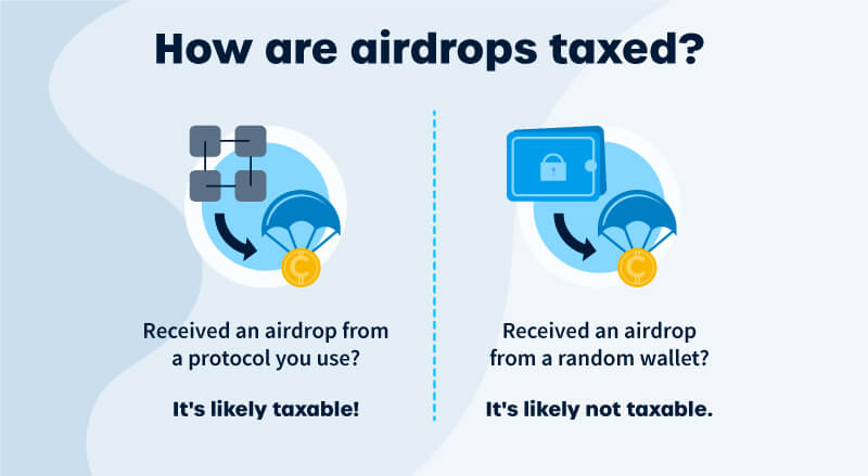 How are airdrops taxed? 