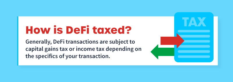 How is DeFi taxed
