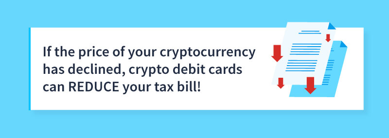 crypto debit card reduce tax bill 