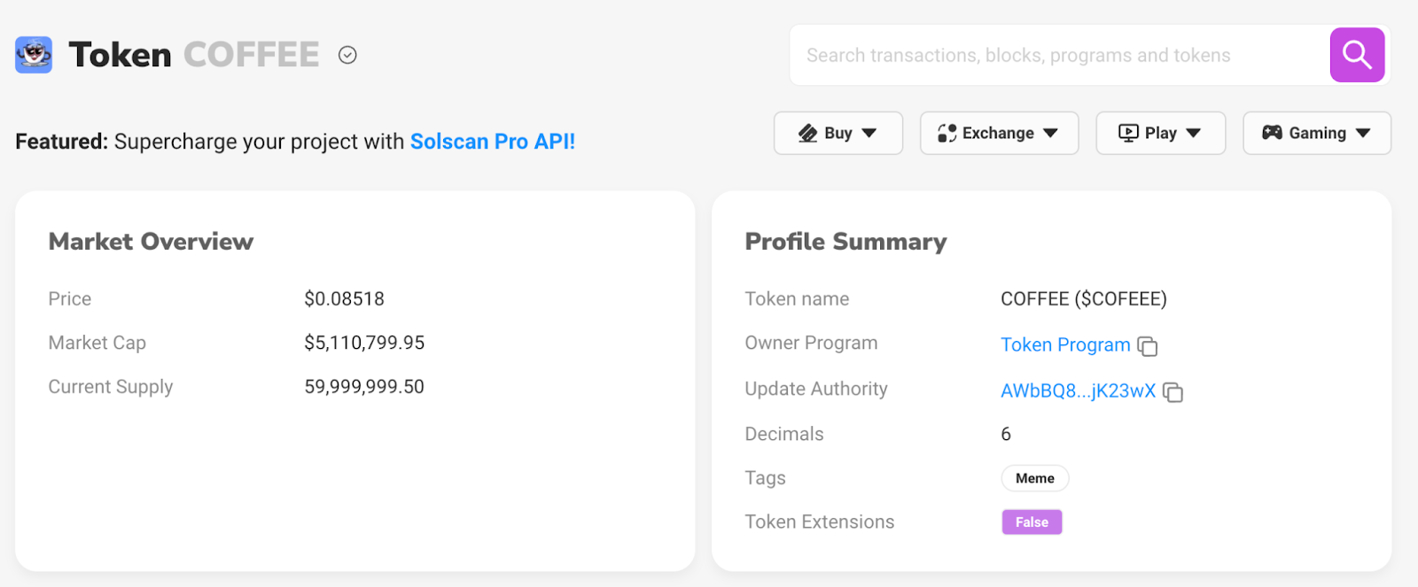 Solscan token analysis